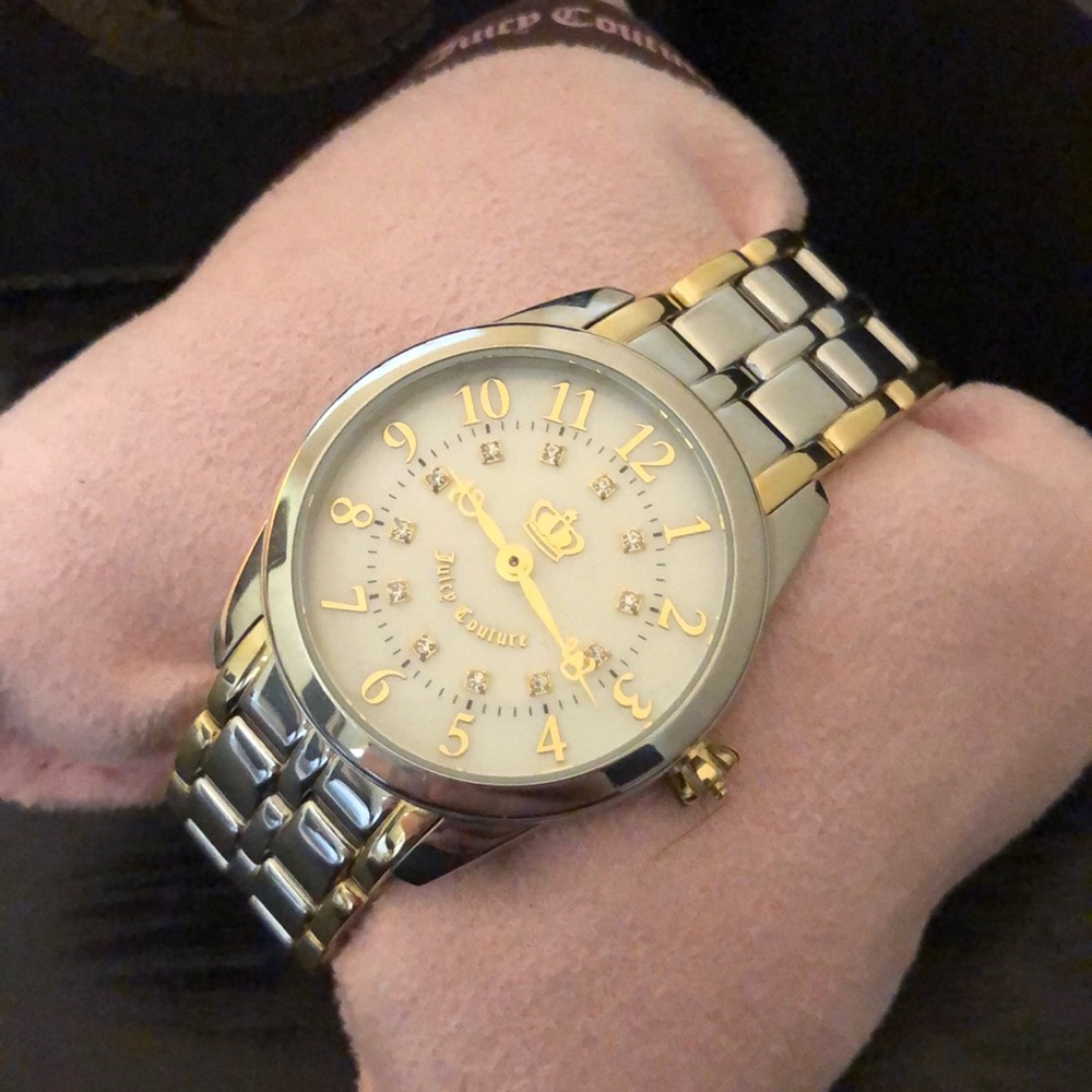 Juicy Couture Women's Gold Silver Watch NIB NWT